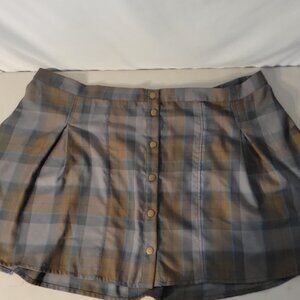 Outlander Plaid Pleated Mini Skirt Size 28